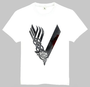 Vikings T-shirt 维京传奇 T恤 订制T恤 白色短袖 欧美潮流T恤