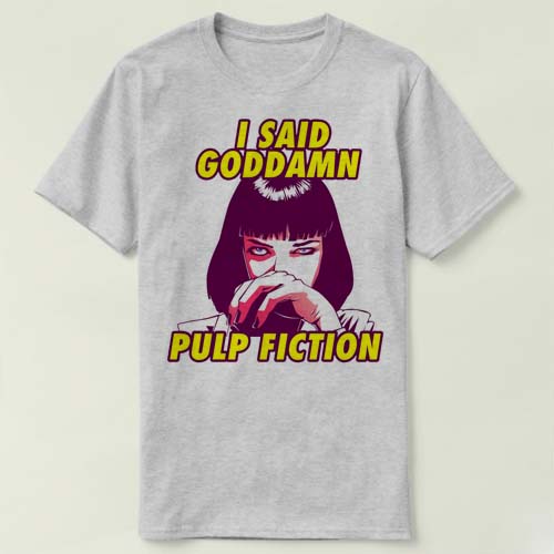FictionQuentingoddamnShirt昆男