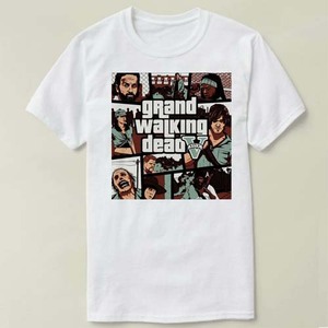 the walking dead行尸走肉 圆领衣服定制儿童Tee Shirt T恤