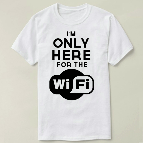 GEEK NERD programmer极客 程序员 free wifi定制Tee T-Shirt T恤