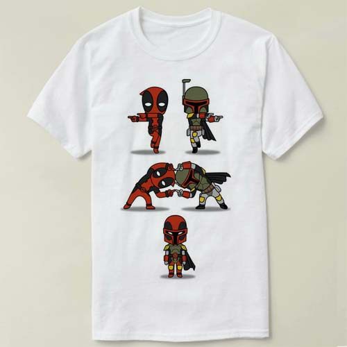 boba fett starwars Deadpool死侍Marvel漫威Shirt半袖上衣T恤
