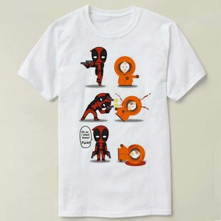 Deadpool死侍Marvel漫威Tee Shirt半袖T恤成人south park kenny