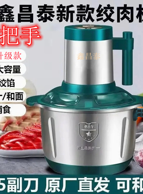 鑫昌泰4L升500w瓦碎菜神器绞肉机电动搅拌机打馅多功能金昌新常态
