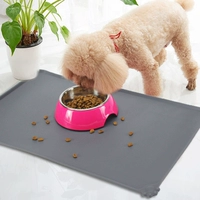 Pet silicone chống tràn placemat chống trượt chống ẩm chống thấm dễ dàng để làm sạch mèo chó mat chó bát pad cung cấp chống cắn - Cat / Dog hàng ngày Neccessities khay đồ ăn cho mèo