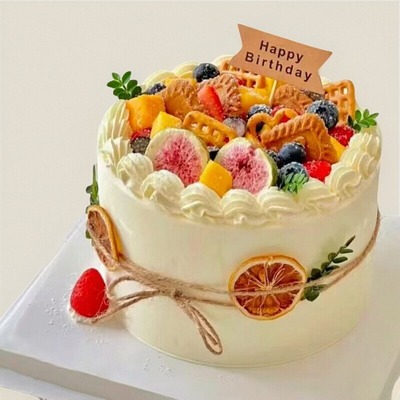 情侣老公老婆生日蛋糕同城配送