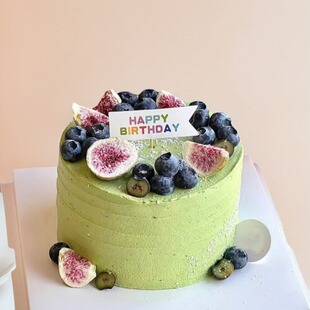 老婆爱人抹茶生日蛋糕山东淄博张店淄川博山桓台高青沂源同城配送