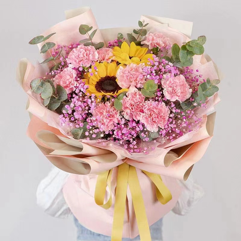 11朵混搭祝福母亲节鲜花同城阿姨