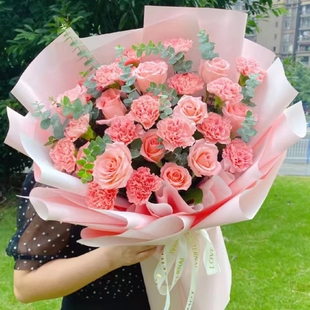 妈妈生日混搭鲜花束怀化市麻阳新晃侗族芷江县靖州通道店同城配送