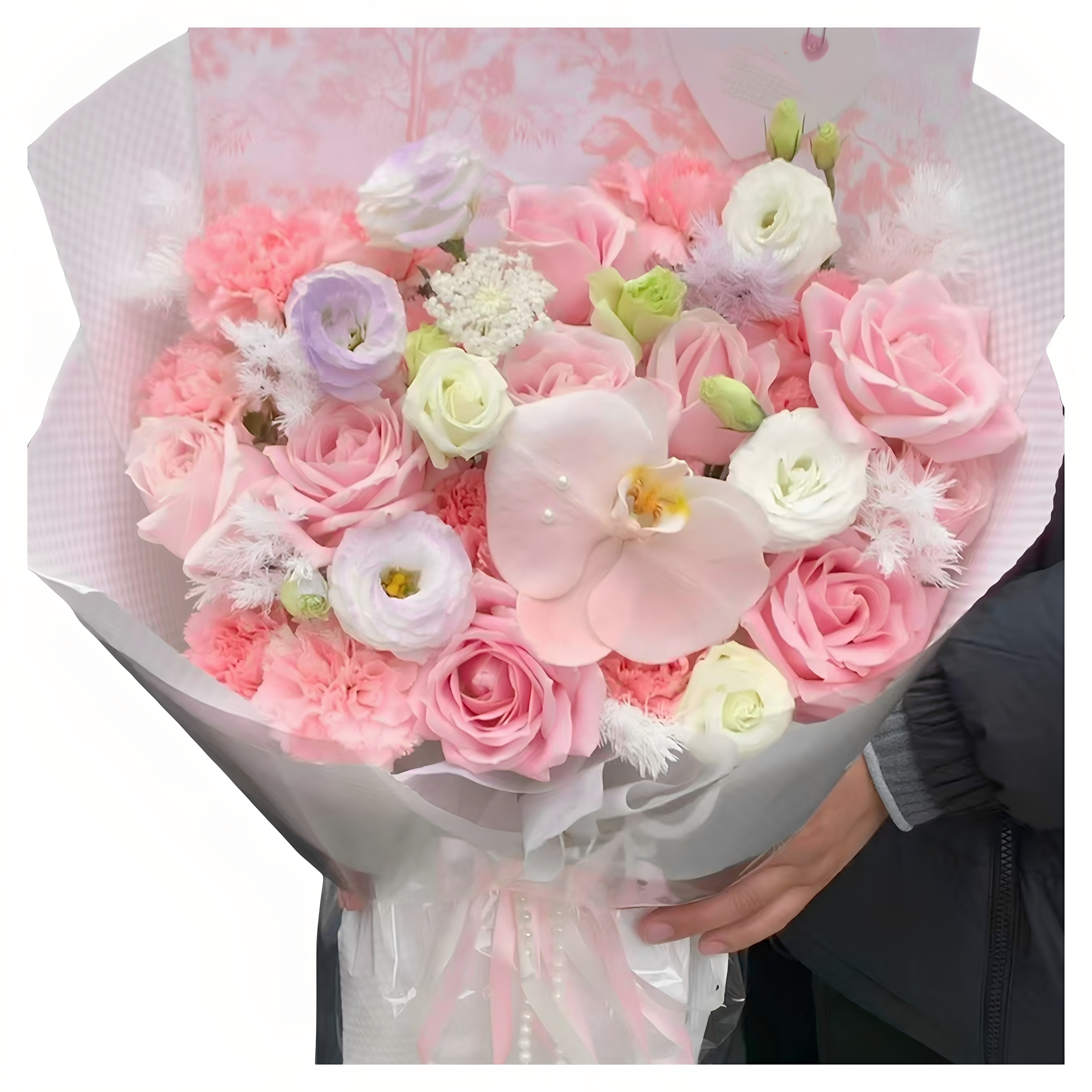 老婆生日19朵混搭鲜花束湖北松滋监利麻城武穴同城配送女神闺蜜友