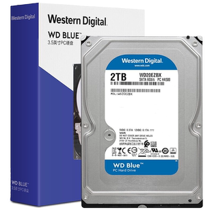 WD/西部数据 20EZBX 台式机硬盘2T 3.5英寸SATA3 西数蓝盘2TB