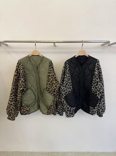 外套女 系扣撞色豹纹个性 FORM韩国东大门2025年秋季 新款