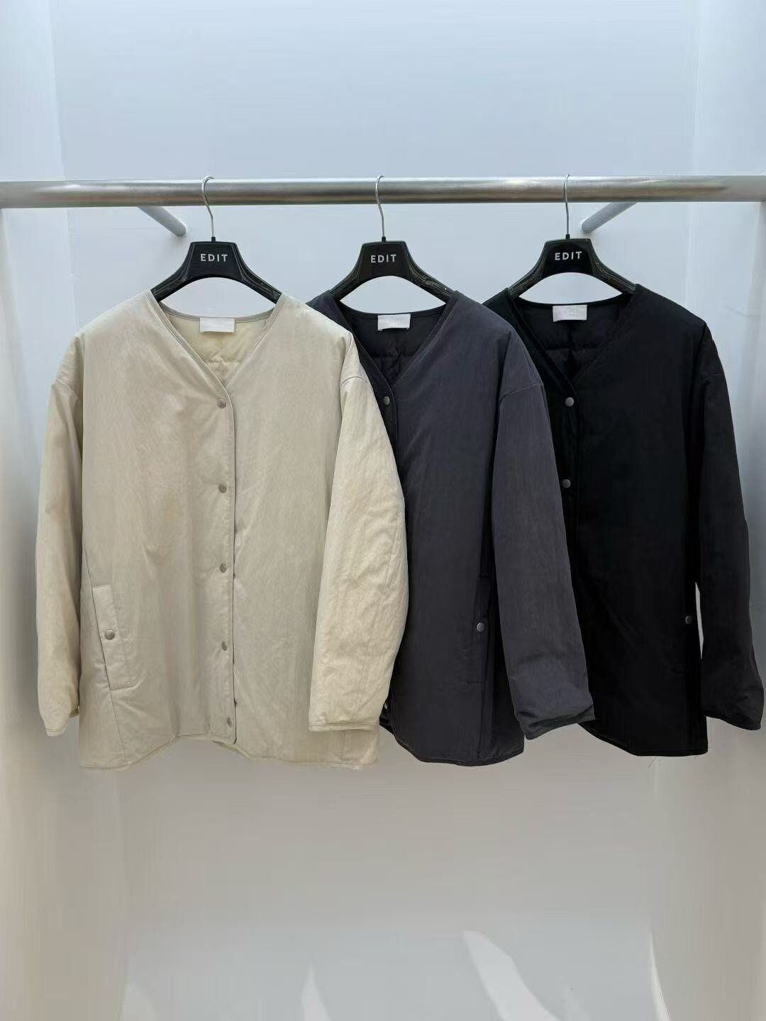 现~韩国东大门2025冬季新女edit鹅绒保暖休闲宽松羽绒服外套