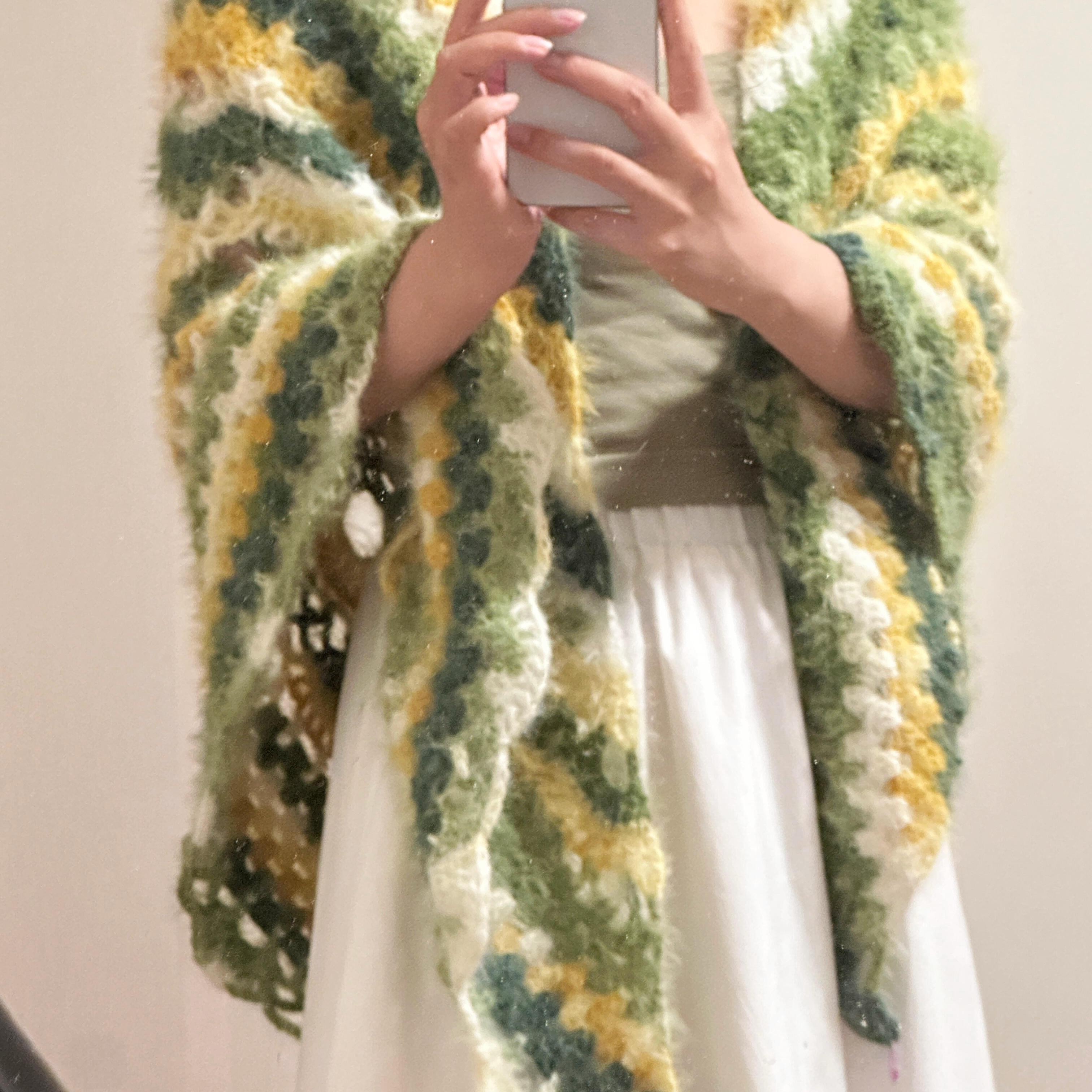 雪宝毛线长段染毛线手工diy围巾