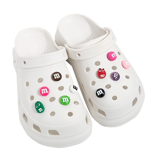 适配卡骆驰crocs洞洞鞋配饰m豆鞋花diy装饰扣cross拖鞋女款鞋扣