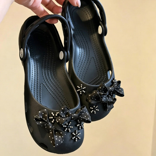 芭蕾风crocs卡骆驰洞洞鞋配饰diy
