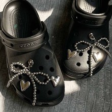 洞洞鞋配饰鞋花卡扣高级感链条装饰扣鞋适配crocs卡骆驰cross男款