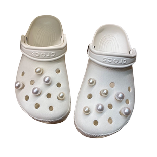 适配crocs洞洞鞋配饰珍珠鞋花卡骆驰鞋扣配件装饰卡扣diy配件高级