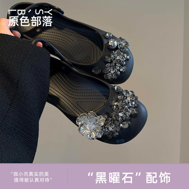 新款芭蕾洞洞鞋洞洞鞋配饰鞋花鞋扣适配Crocs卡骆驰鞋子装饰