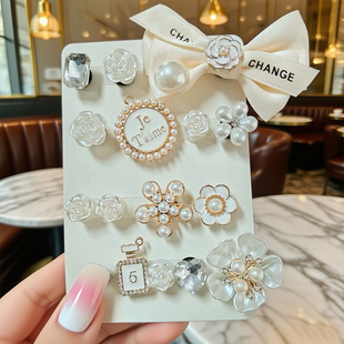 适配卡骆驰crocs洞洞鞋配饰卡骆驰云朵鞋花鞋扣diy装饰配件蝴蝶结