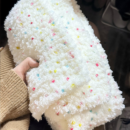 围巾线自己织新年圣诞礼物软糯