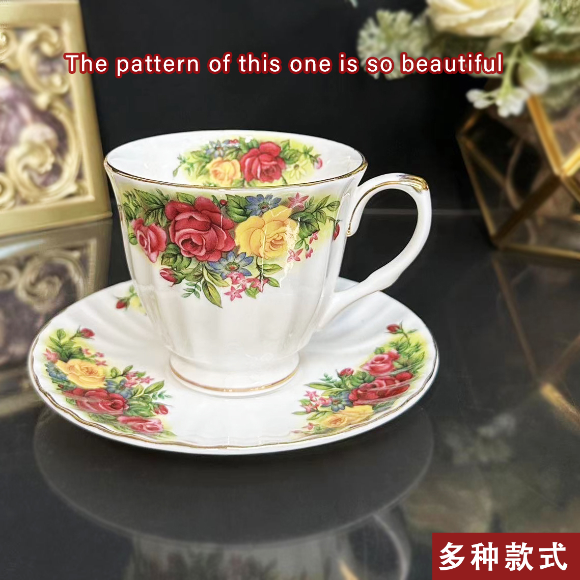 多款欧式骨瓷咖啡杯套装