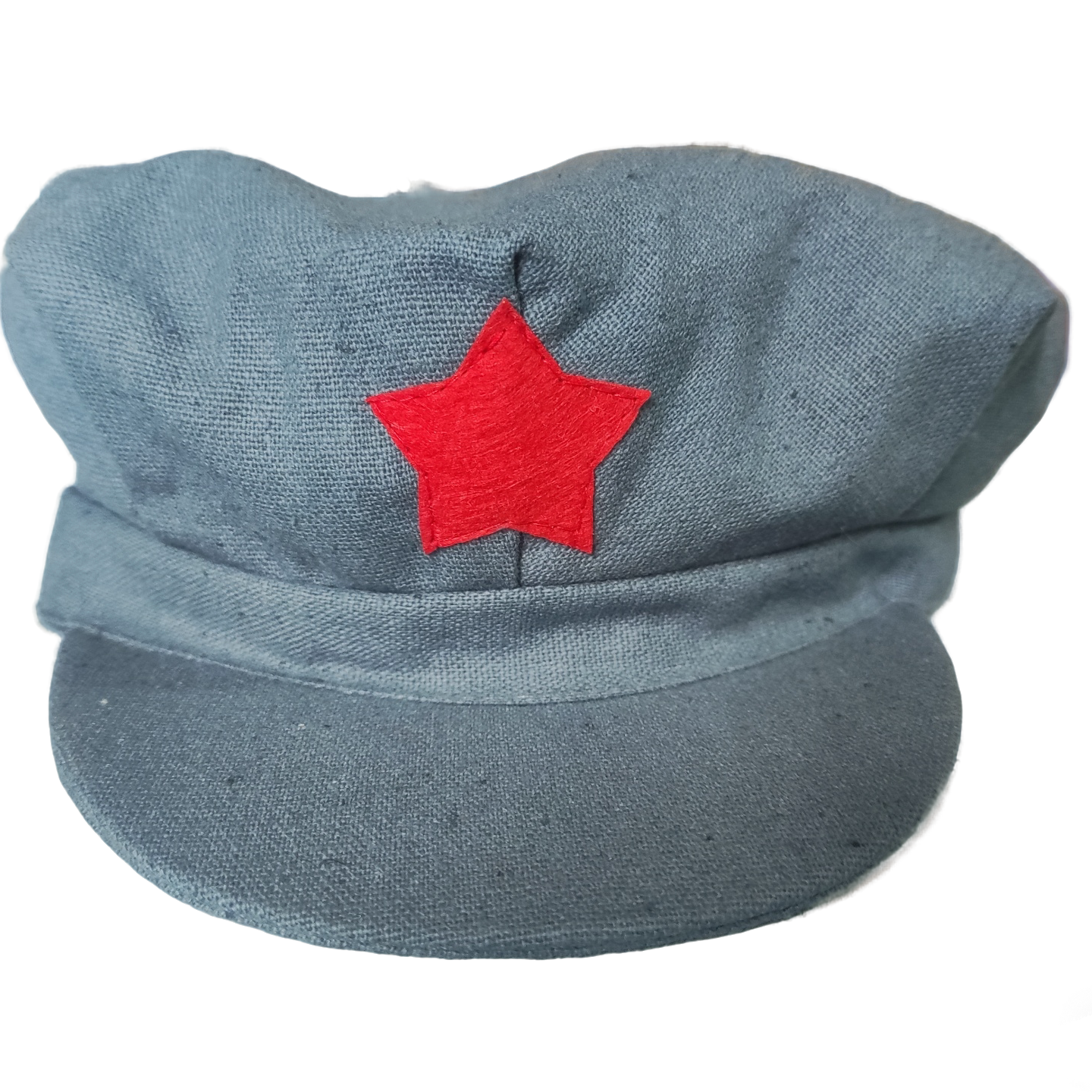 老式红军棉麻帽子八角帽影视道具