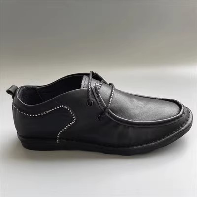 系带软底透气百搭男皮鞋公牛