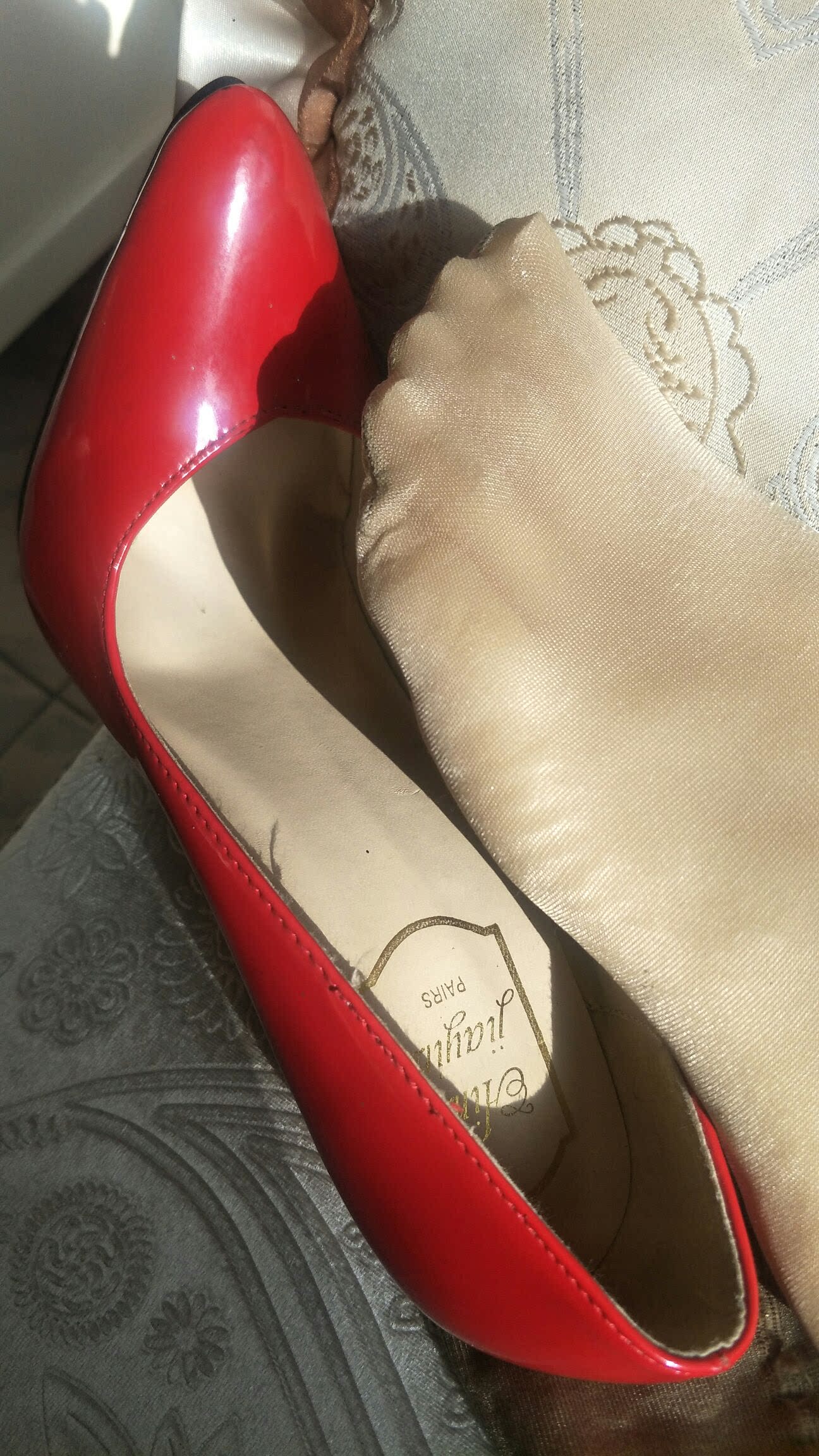 30d耐磨莱卡脚尖透明裆部加固连裤丝袜