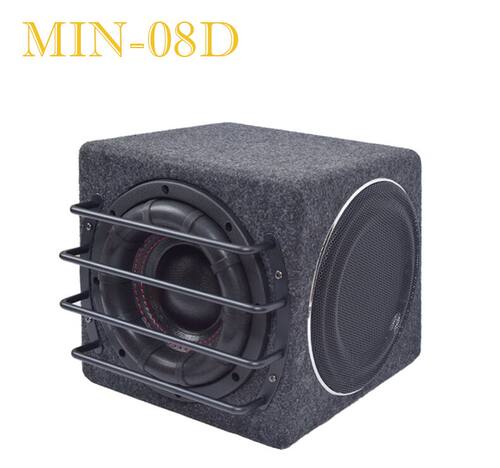 汽车音响金音钻MIN-D08低音炮8寸车载有源带功放车载音箱双线圈