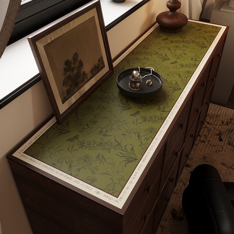 复古餐边柜桌垫轻奢高级感长条电视柜垫子化妆台梳妆台鞋柜桌面垫
