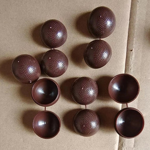 3g6/9/12克中药丸盒球丸壳大蜜丸盒咖啡色球型药盒脐丸盒蜜丸包装