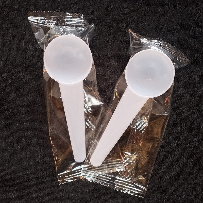 10克药粉勺奶粉勺计量勺五谷豆粉药勺独立包装100个量勺塑料勺子