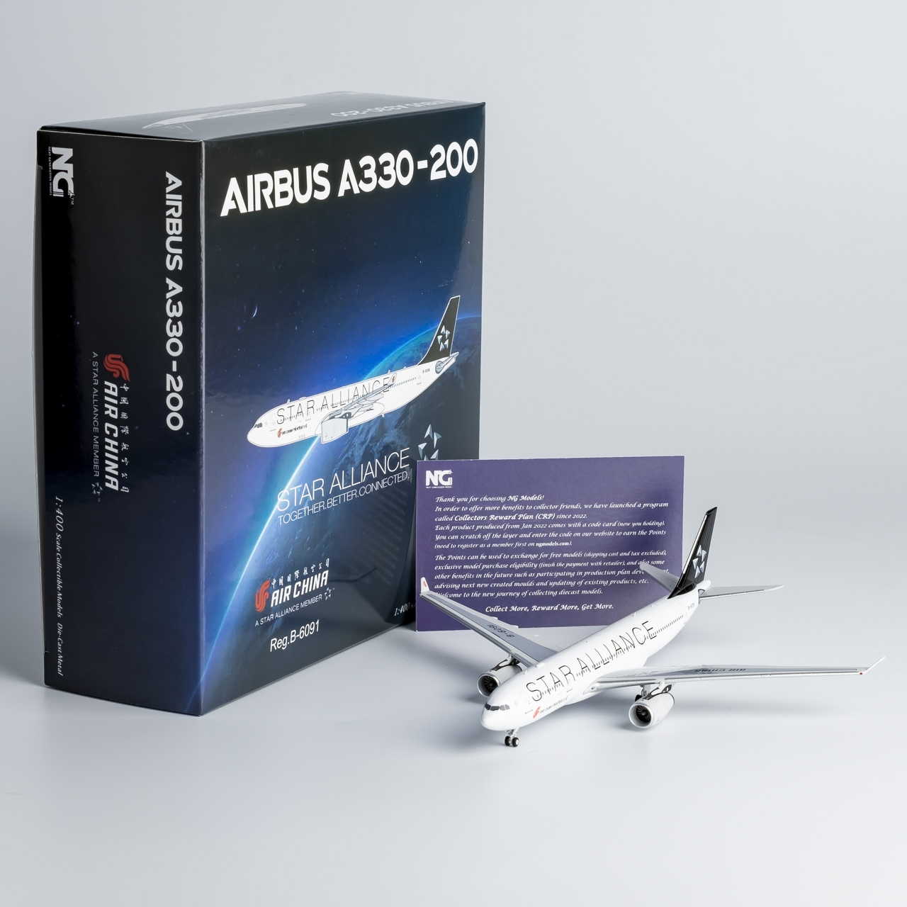 合金飞机模型中国国际航空A330