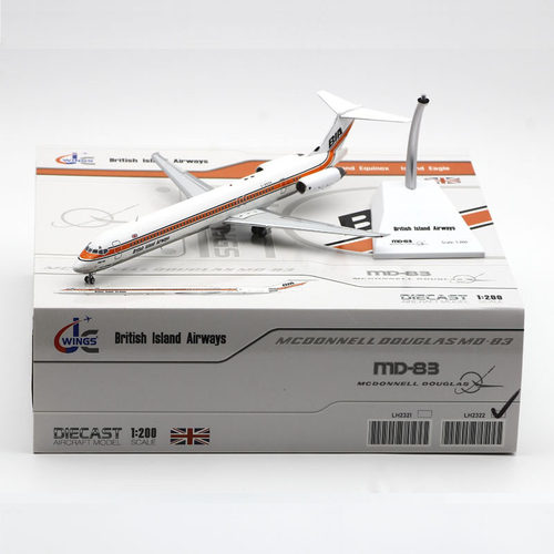 合金飞机模型英国航空MD-83