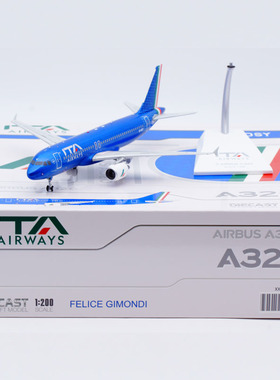 Jcwings 1/200 合金飞机模型 意大利 ITA航空 空客 A320 EI-DSY