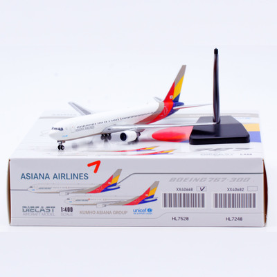 1:400 JC Wings 合金 客机模型  韩亚航空 B767-300 HL7528