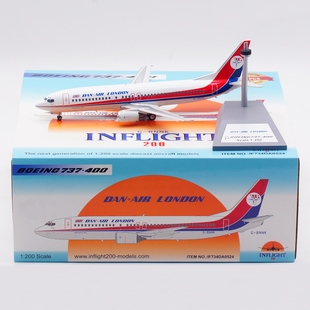 Inflight 伦敦航空 BNNK 丹 400 合金飞机模型 200 波音B737