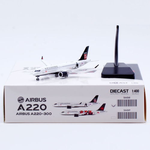 Jcwings 1:400 合金飞机模型 加拿大航空 A220-300 C-GUPG
