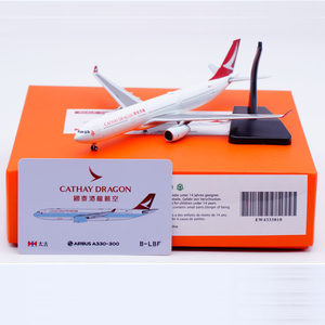 JCWINGS 1:400 合金飞机模型 国泰港龙航空 空客 A330-300 B-LBF