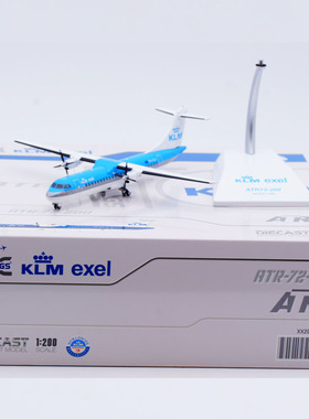 Jcwings 1/200 合金飞机模型 荷兰皇家航空 ATR-72-200 PH-XLH