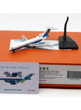 1:400 JC Wings合金 客机模型 新奥尔良黄蜂 波音B727-200 N777KY