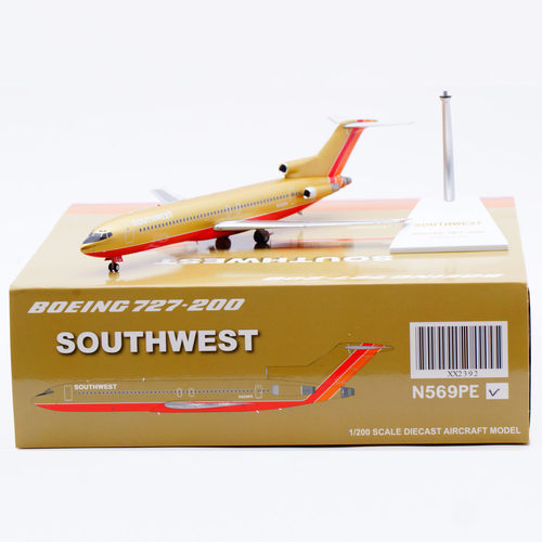 Jcwings 1/200 合金飞机模型 西南航空 B727-200 N569PE