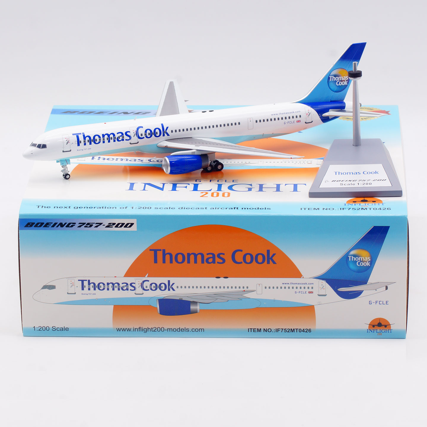 Inflight 1:200 飞机模型 合金 托马斯库克航空 B757-200 G-FCLE