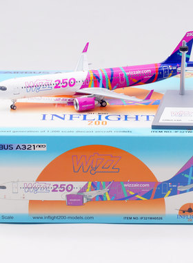Inflight 1:200 飞机模型 合金 维兹航空 空客 A321NEO 9H-WMR