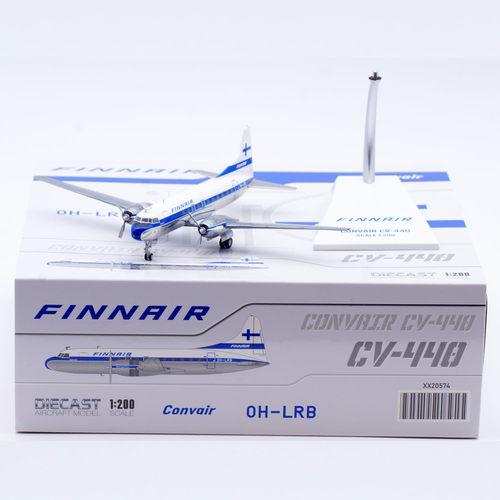 Jcwings 1/200 合金飞机模型 芬兰航空  CV-440 OH-LRB