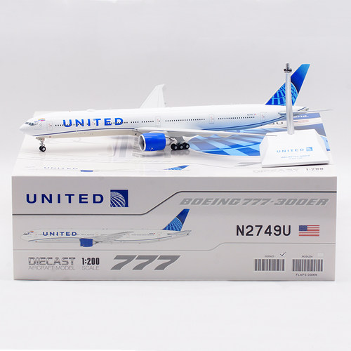 合金飞机模型美国联合航空B777