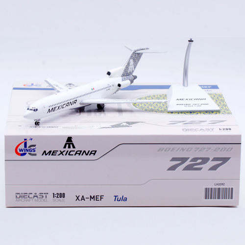 合金飞机模型墨西哥航空B727