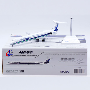 Jcwings 1/200 合金飞机模型 麦道原机型 MD-90 N901DC