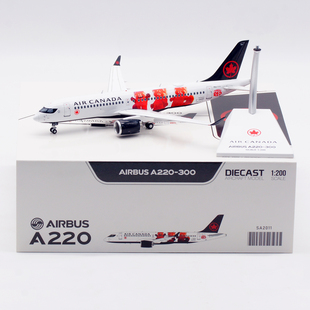 Jcwings 1/200 合金飞机模型 加拿大航空 A220-300 C-GVDP