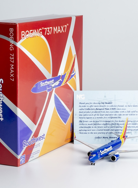 NGmodel 1:400 合金飞机模型 美国西南航空 B737 MAX7 N7207Z